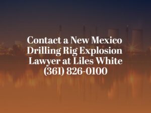 contact a new mexico drilling rig explosion lawyer at Liles White